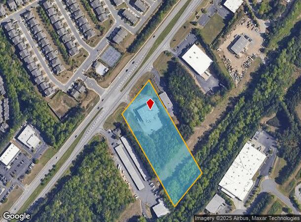  160 Peachtree Industrial Blvd, Suwanee, GA Parcel Map