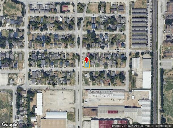  1202 Lockwood Dr, Houston, TX Parcel Map