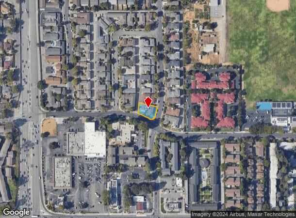  854 Bing Dr, Santa Clara, CA Parcel Map