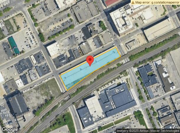  645 W Baltimore St, Detroit, MI Parcel Map