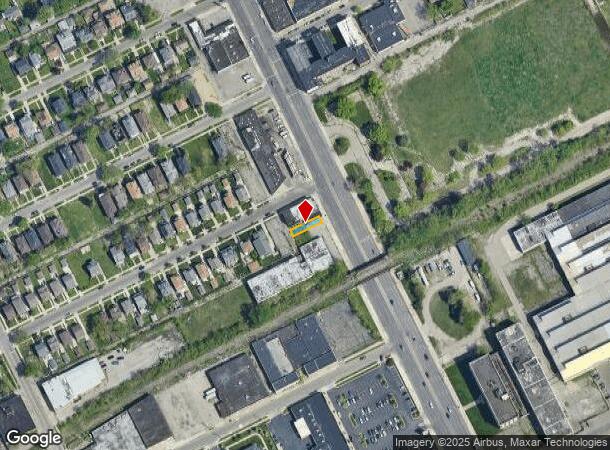  15863 Woodward Ave, Highland Park, MI Parcel Map