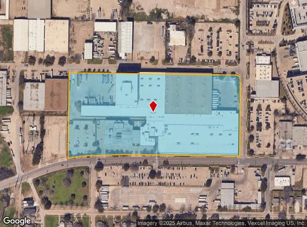 1805 Record Crossing Rd, Dallas, TX Parcel Map