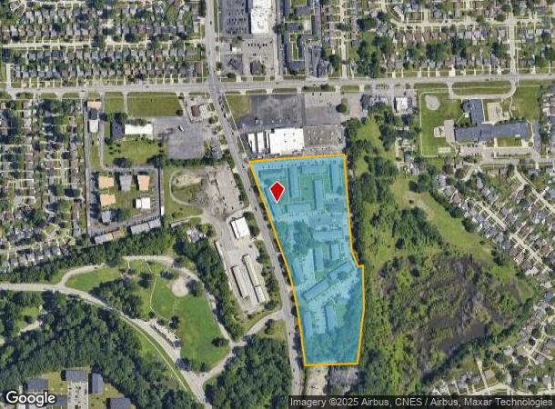  7560 N Merriman Rd, Westland, MI Parcel Map