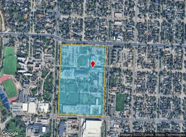 1001 N Cascade Ave, Colorado Springs, CO Parcel Map