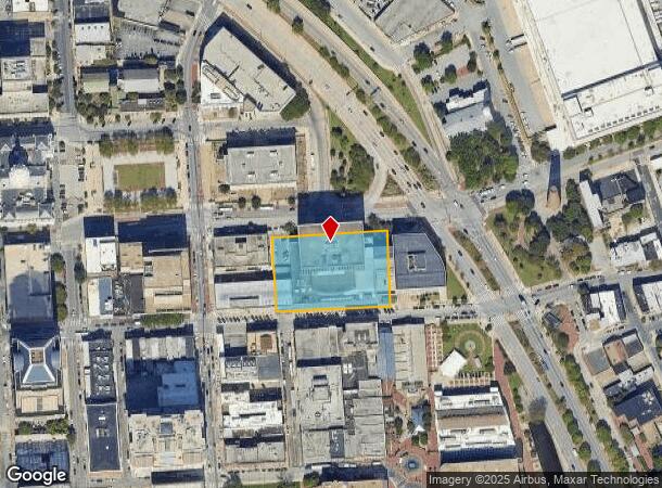 601 E Fayette St, Baltimore, MD Parcel Map