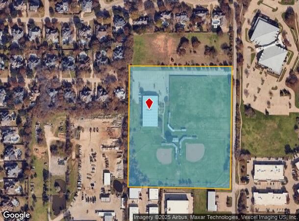 2100 Crooked Ln, Southlake, TX Parcel Map