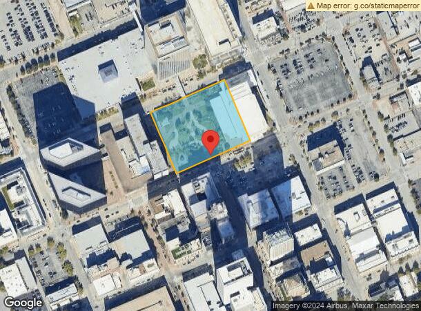  100 E 2Nd St, Tulsa, OK Parcel Map