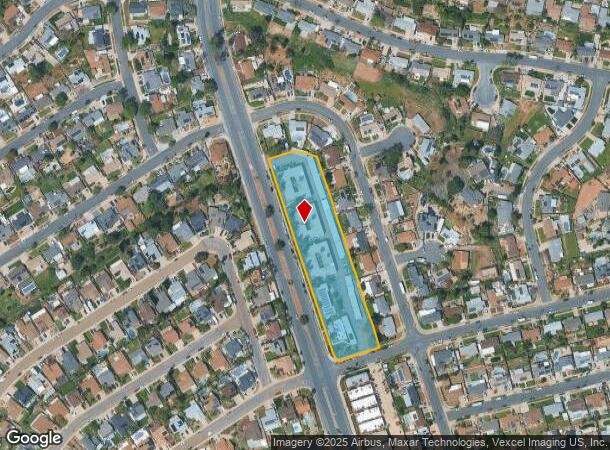  9705 Carlton Hills Blvd, Santee, CA Parcel Map