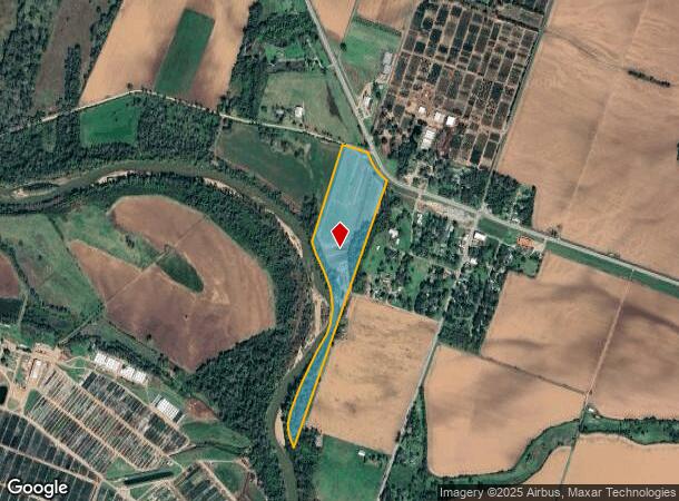 7290 Peach St, Glen Flora, TX Parcel Map