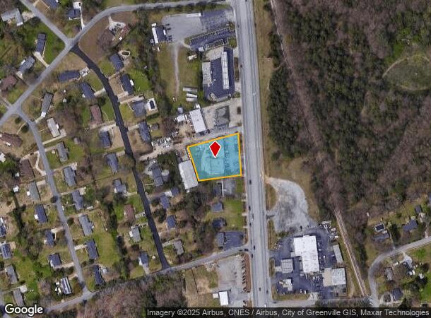  613 N Main St, Mauldin, SC Parcel Map