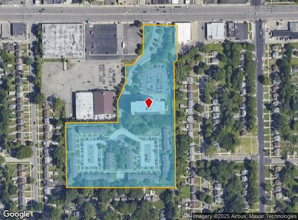  20201 Plymouth Rd, Detroit, MI Parcel Map