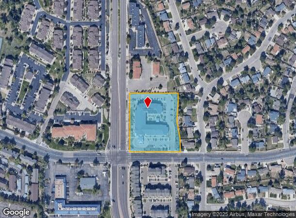 2842 Vickers Dr, Colorado Springs, CO Parcel Map