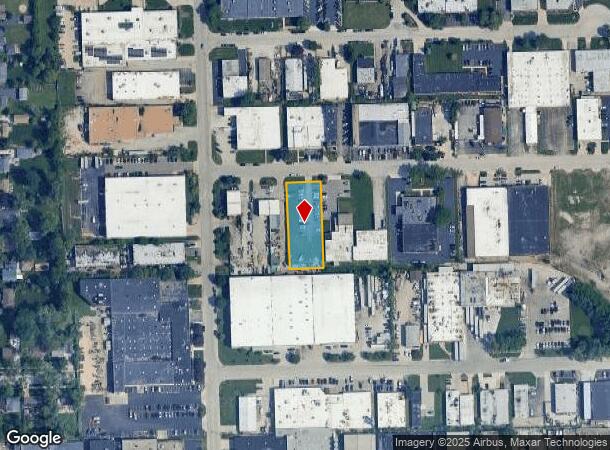  107 W Industrial Rd, Addison, IL Parcel Map