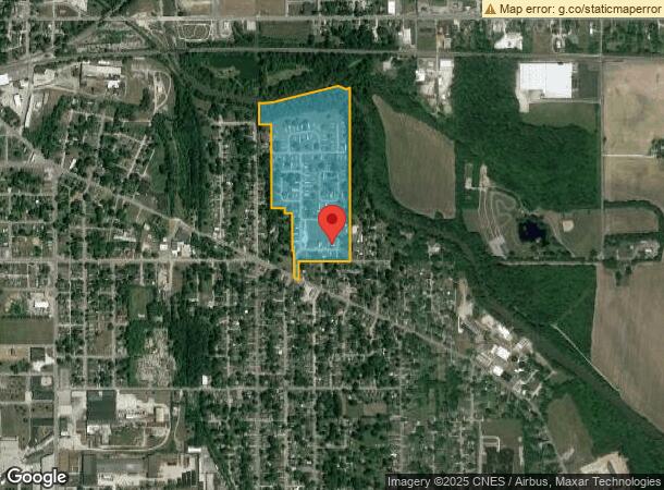  1110 S Burlington Dr, Muncie, IN Parcel Map