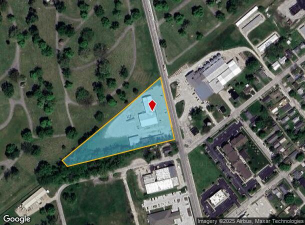 1111 Willow St, Vincennes, IN Parcel Map