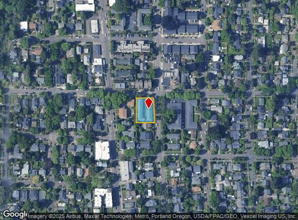  1638 Se Knight St, Portland, OR Parcel Map