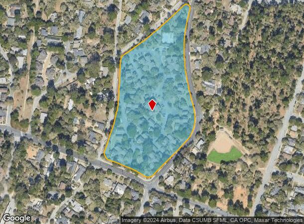  1000 Sinex Ave, Pacific Grove, CA Parcel Map