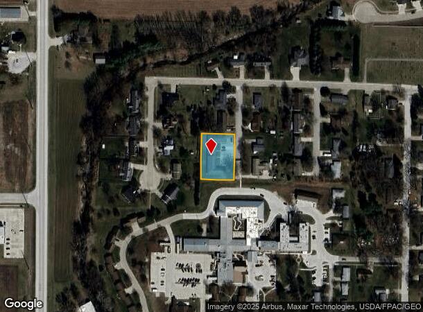  833 2Nd Pl, Kalona, IA Parcel Map