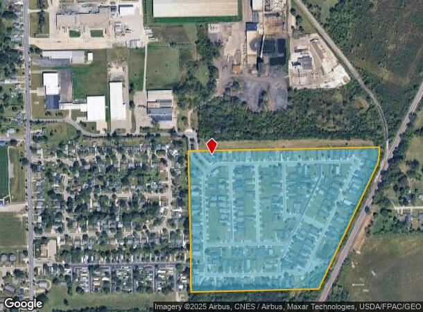 1203 Division St, Adrian, MI Parcel Map