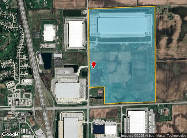  545 N 500 E, Franklin, IN Parcel Map