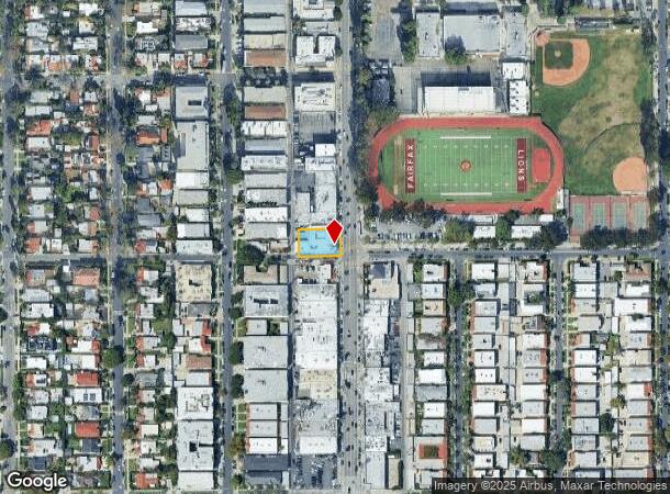 501 N Fairfax Ave, Los Angeles, CA Parcel Map