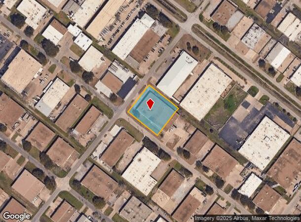  8816 Directors Row, Dallas, TX Parcel Map