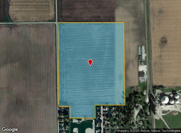 Evans Rd, Brookston, IN Parcel Map