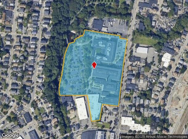  166 Valley St, Providence, RI Parcel Map