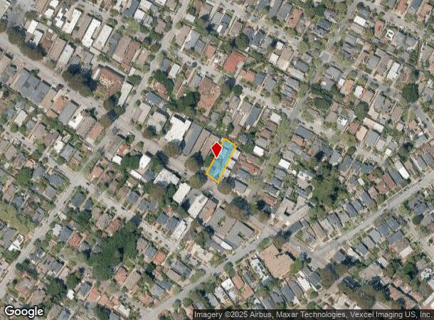 1012 El Camino Real, Burlingame, CA Parcel Map