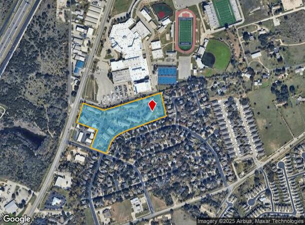  2111 N Austin Ave, Georgetown, TX Parcel Map