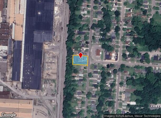  1828 Highland St, Middletown, OH Parcel Map