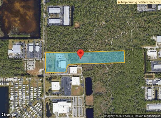  605 N John Rodes Blvd, Melbourne, FL Parcel Map