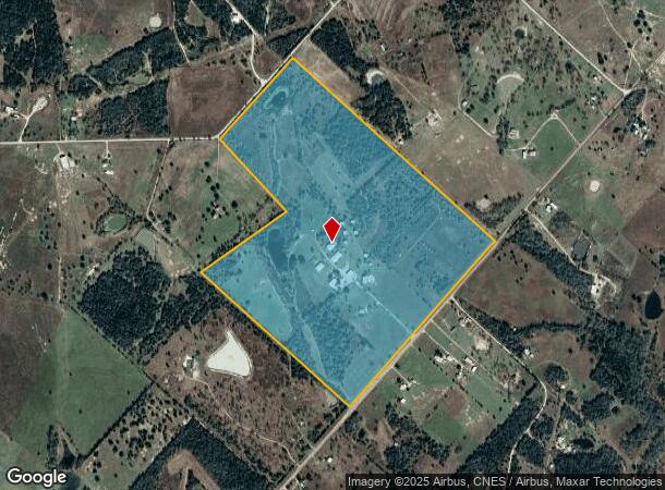 2001 Waldeck Rd, Round Top, TX Parcel Map