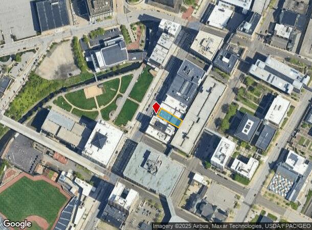  205 S Main St, Akron, OH Parcel Map
