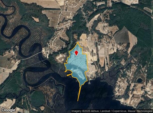 400 Wetherington Landing Rd, Stella, NC Parcel Map
