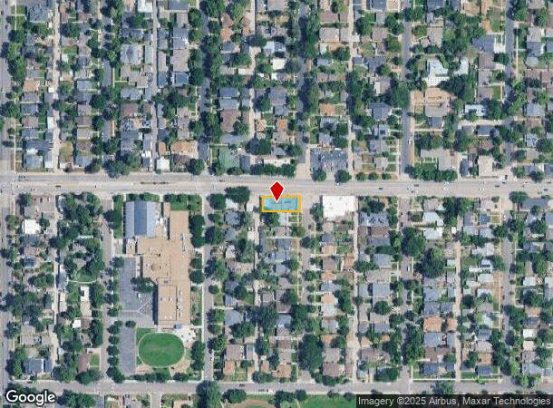  628 E Evans Ave, Denver, CO Parcel Map