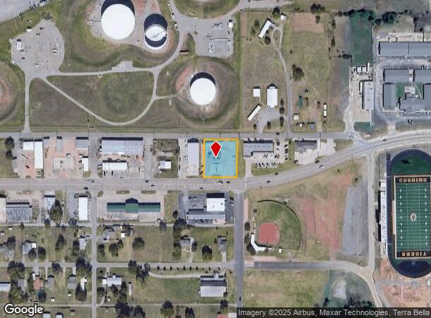  1544 E Main St, Cushing, OK Parcel Map