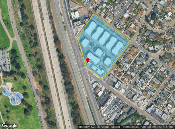  1302 Frankfort St, San Diego, CA Parcel Map