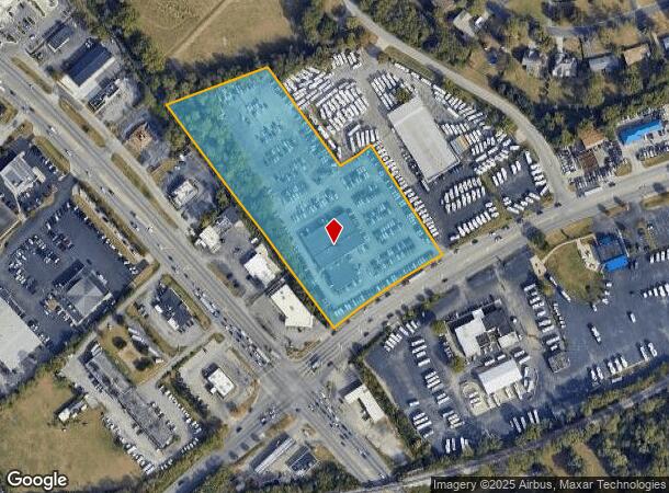  1651 N Broadway, Lexington, KY Parcel Map