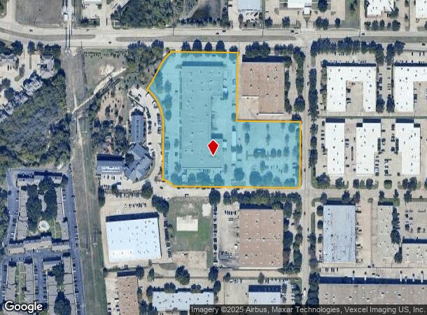 3220 Keller Springs Rd, Carrollton, TX Parcel Map