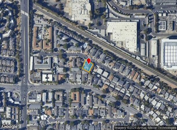  2136 Main St, Santa Clara, CA Parcel Map