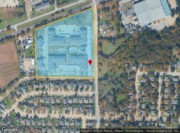  1501 Mockingbird Ln, Denton, TX Parcel Map