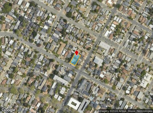  1629 Santa Clara Ave, Alameda, CA Parcel Map