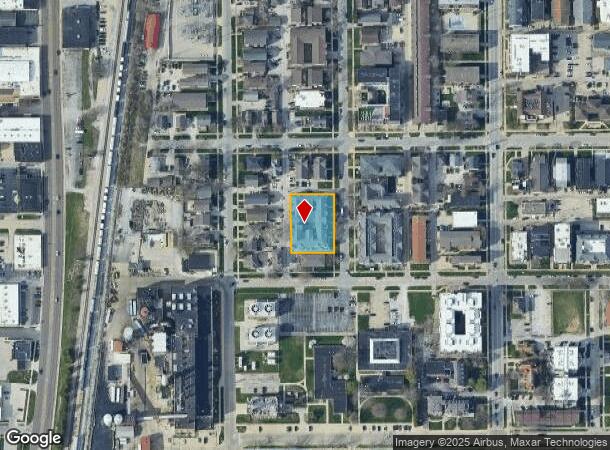  1007 S Locust St, Champaign, IL Parcel Map