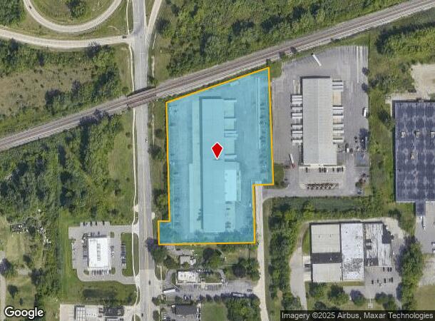 10820 Adams Rd, Romulus, MI Parcel Map