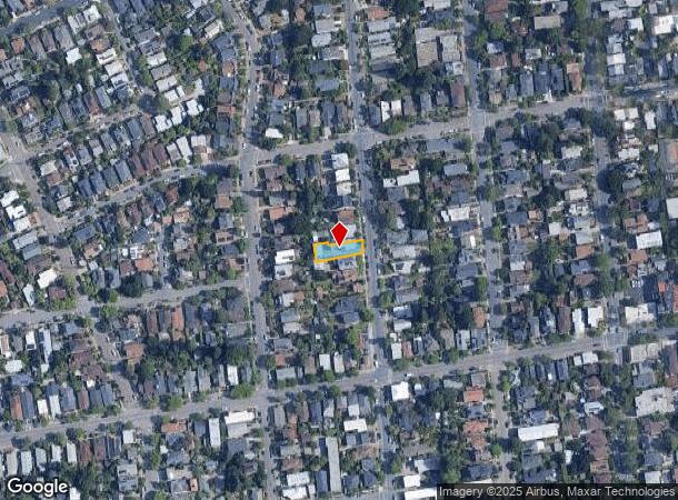  1518 Grant St, Berkeley, CA Parcel Map