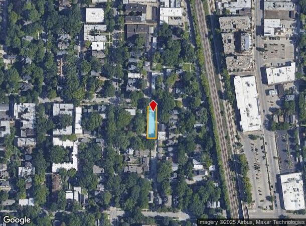818 Crain St, Evanston, IL Parcel Map