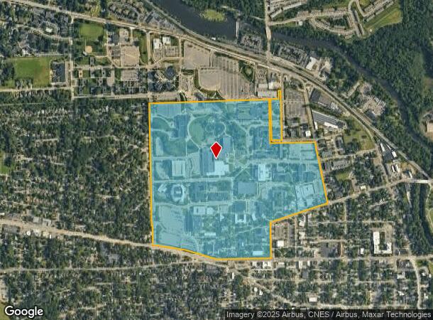  W Cross St, Ypsilanti, MI Parcel Map