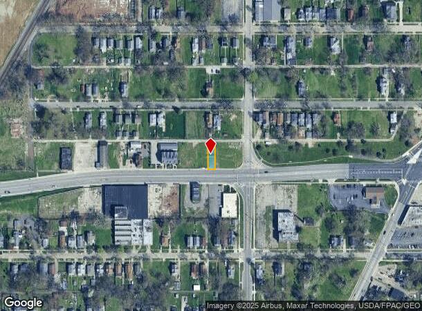  1614 Dorr St, Toledo, OH Parcel Map