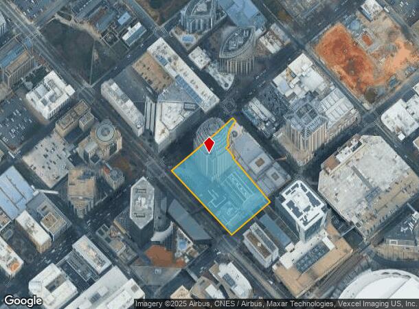  100 N Tryon St, Charlotte, NC Parcel Map